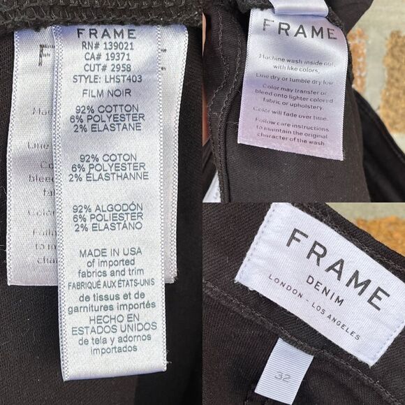 FRAME Le High Straight Jeans size 32 - Picture 4 of 12